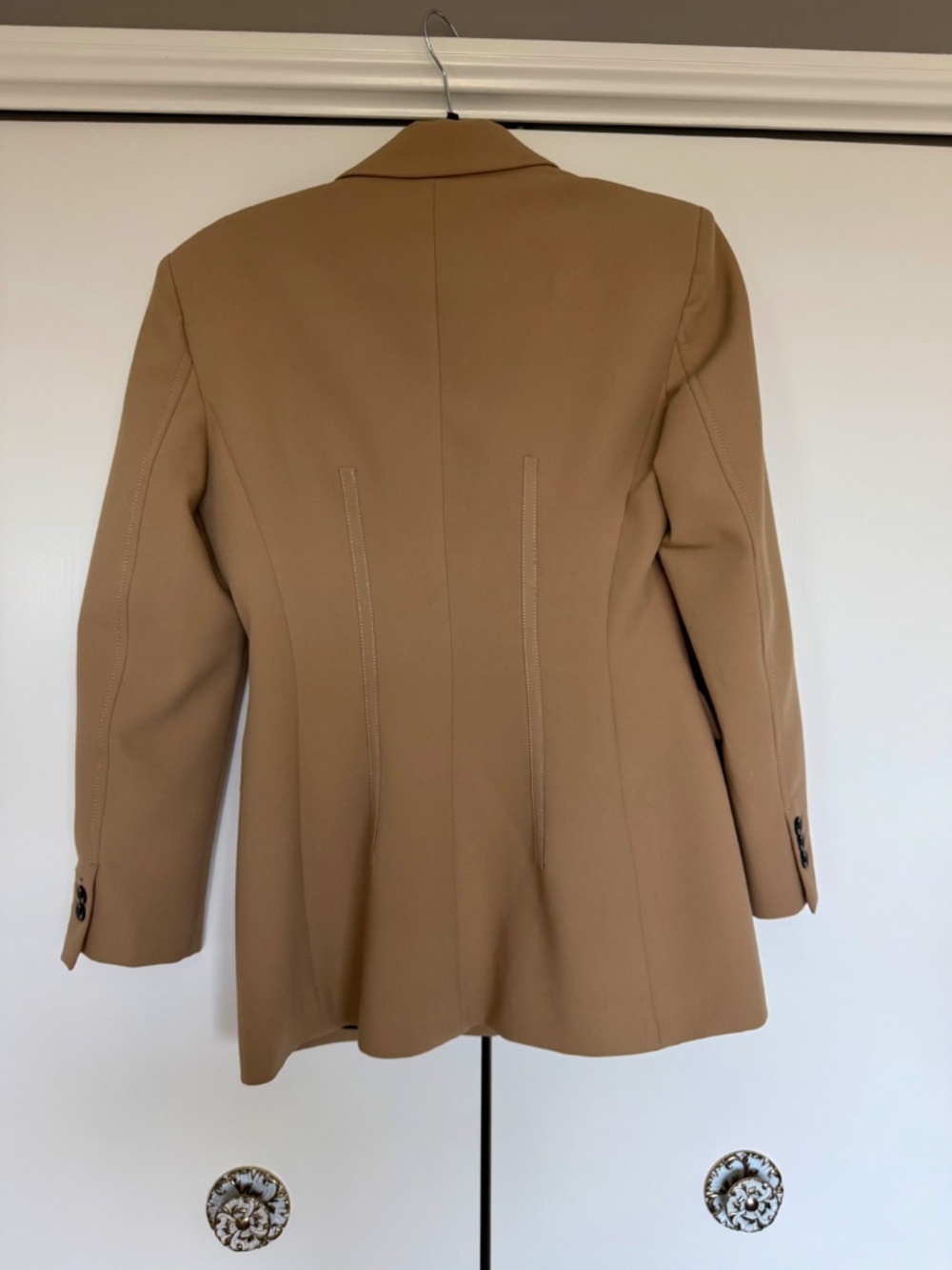 Zara Piping Detailed Tailored Coat - Picture 2 of 5